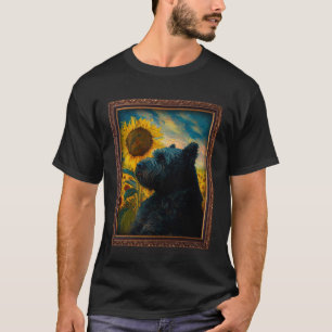 Bouvier Des Flandres Painting Sunflower Flower Mom T-Shirt
