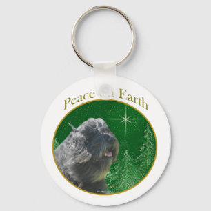 Bouvier Des Flandres Peace Keychain