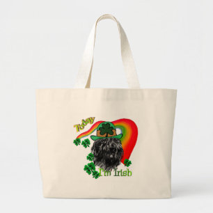 Bouvier des Flandres St Patricks Large Tote Bag