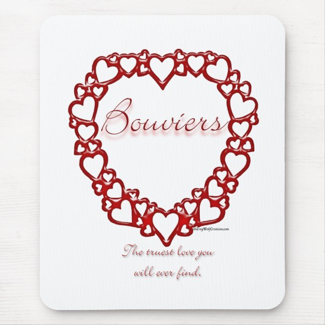 Bouvier des Flandres True Love Mouse Pad (Front)