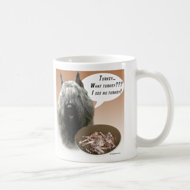 Bouvier des Flandres Turkey Coffee Mug (Right)