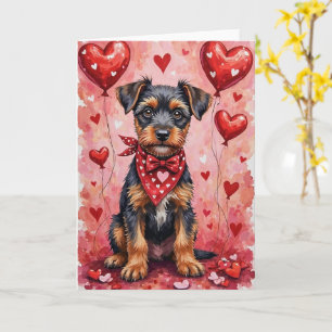 Bouvier des Flandres Valentine Dog Sitting Card