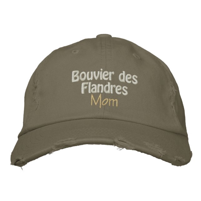 bouvier mom embroidered hat (Front)