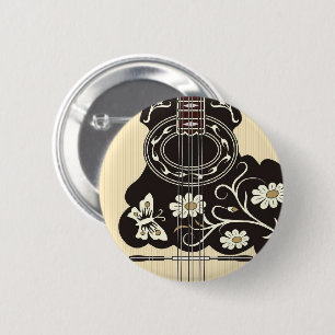Bouzouki 2 Inch Round Button