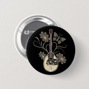 Bouzouki 2 Inch Round Button