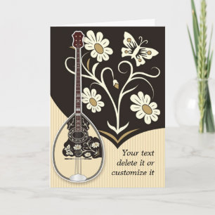 Bouzouki greeting card