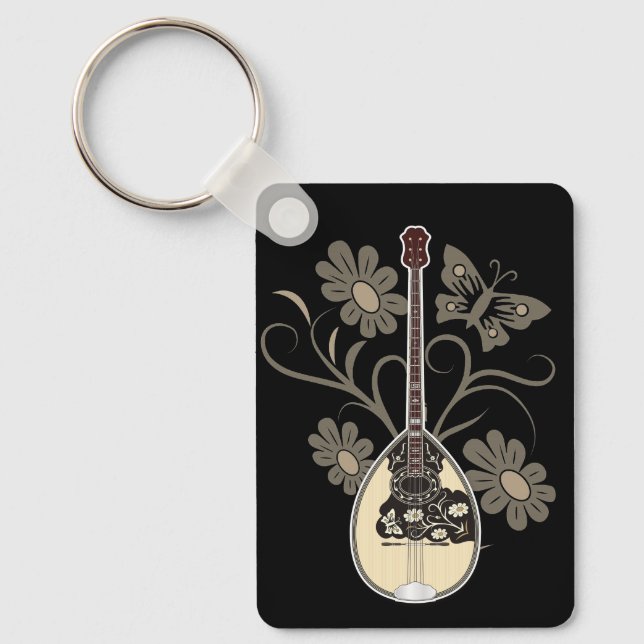 Bouzouki Keychain (Front)