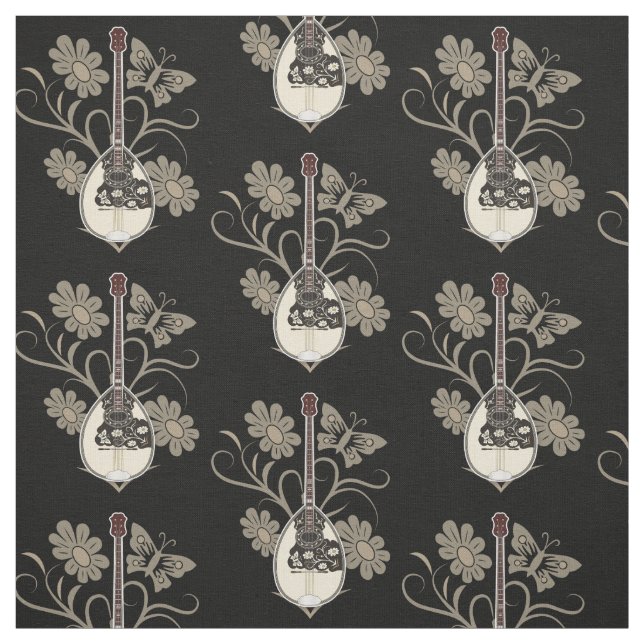 Bouzouki Pattern Fabric (Swatch)