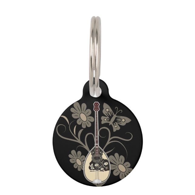 Bouzouki Pet Tag (Front)