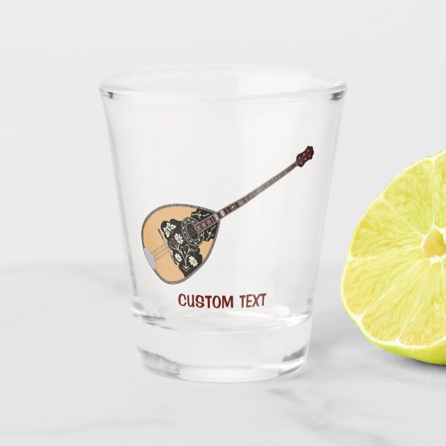 Bouzouki Shot Glass (Front)