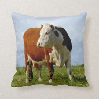 Bovine Beauty Throw Pillow