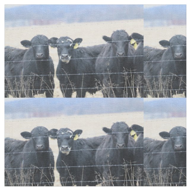 Bovine bystanders fabric (Close Up)