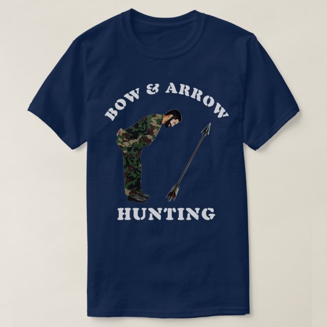 Bow and Arrow Hunting  T-Shirt (Design Front)