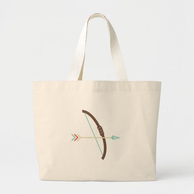 Bow and Arrow Large Tote Bag (Front)