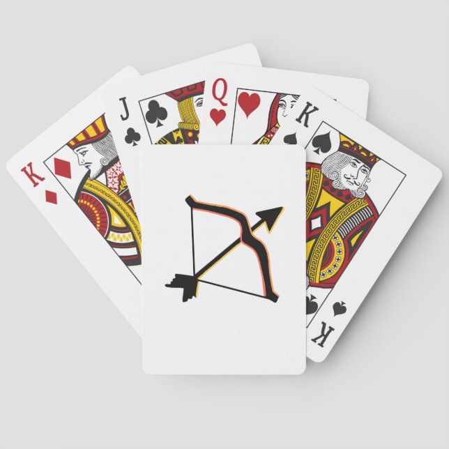 Bow and arrow playing cards (Back)