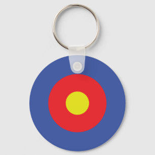 bow and arrow target - aim keychain