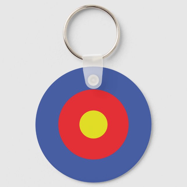 bow and arrow target - aim keychain (Front)