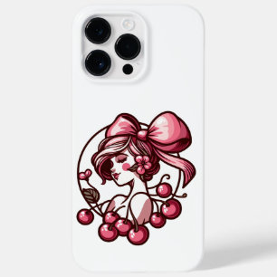 bow and cherry pattern Case-Mate iPhone 14 pro max case