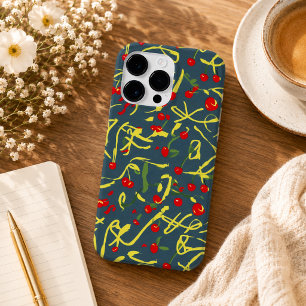 bow and cherry pattern Case-Mate iPhone 14 pro max case