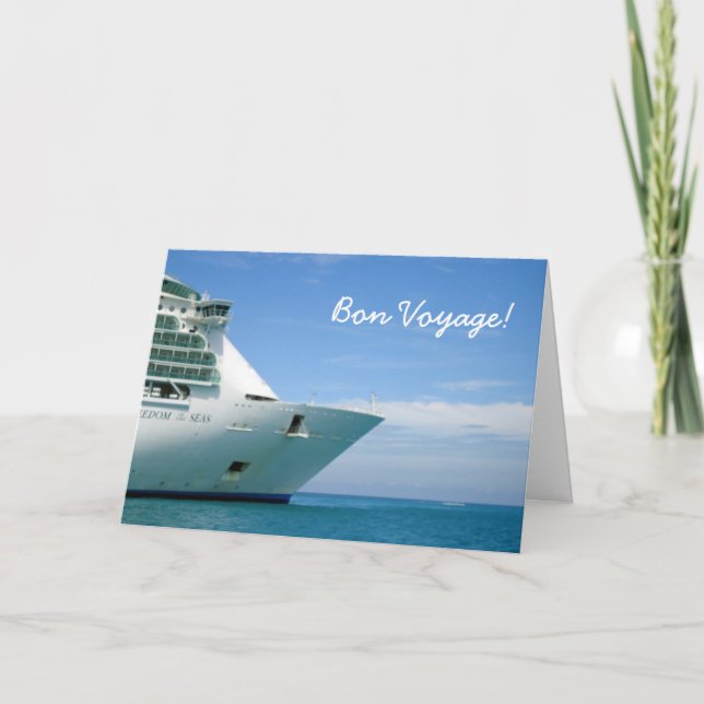 Bow and Sky Bon Voyage Card (Front)