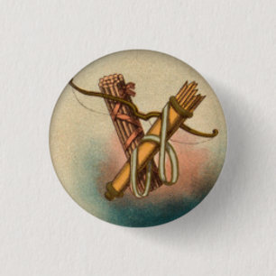 Bow Arrows Bundle of Sticks Button