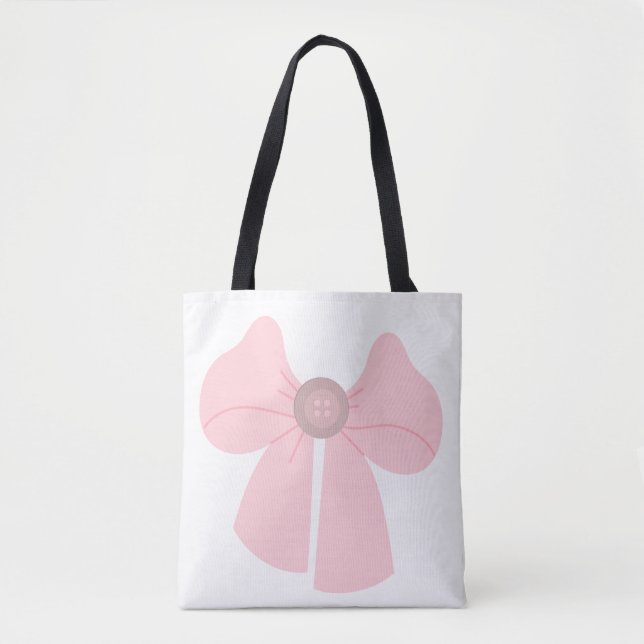 Bow avec bouton Sac fourre-tout (Devant)