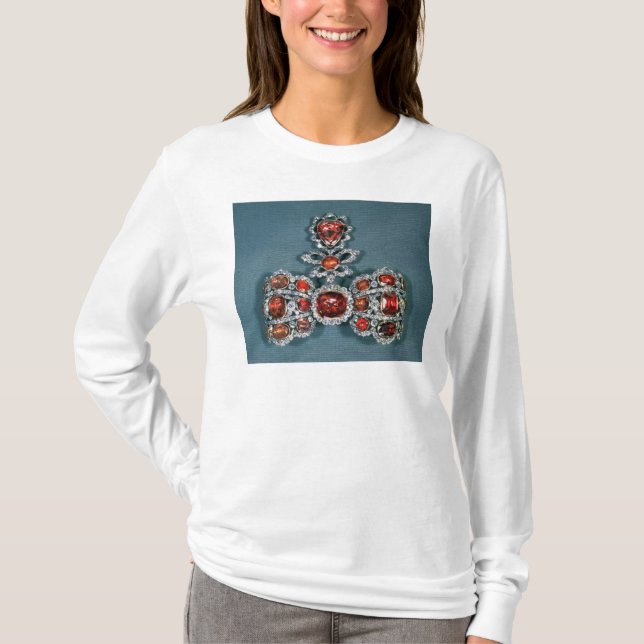 Bow brooch set with brilliant T-Shirt (Front)