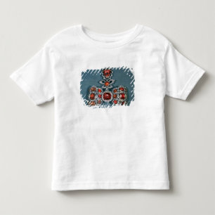 Bow brooch set with brilliant toddler t-shirt