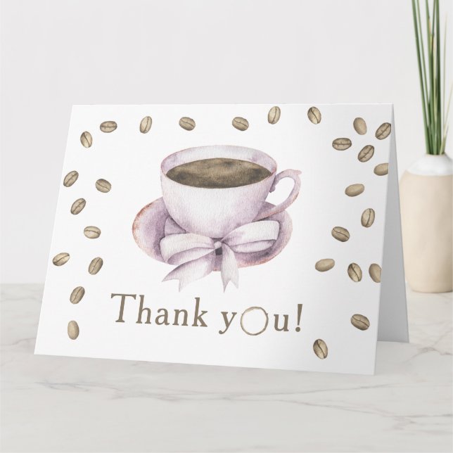 Bow & Café brassage Baby shower Merci (Devant)