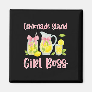 Bow Coquette Lemonade Stand Girl Boss Ceo Lemon Ju Magnet