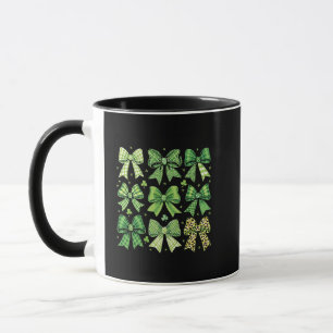 Bow Coquette St Patrick's Day Vintage  Mug