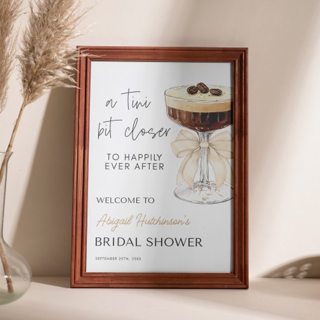 Bow Espresso Martini Bridal Shower -  24x36 Poster (Bow Espresso Martini Bridal Shower - 24x36 Poster
)