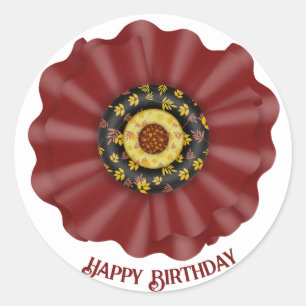 Bow for Birthday Classic Round Sticker