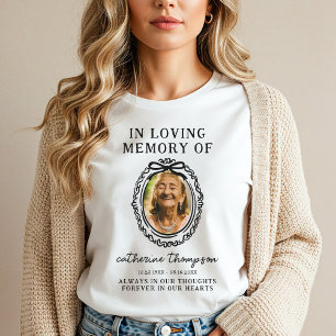 Bow Frame Memorial Photo T-Shirt