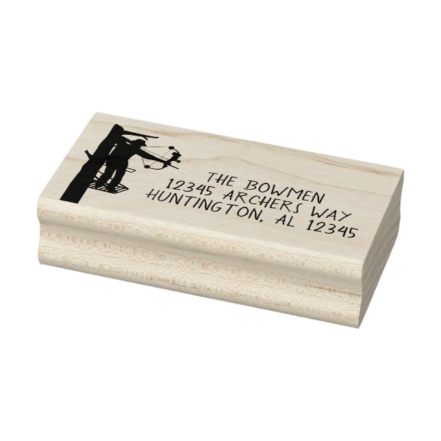 Bow hunter return address stamp (Stamp)