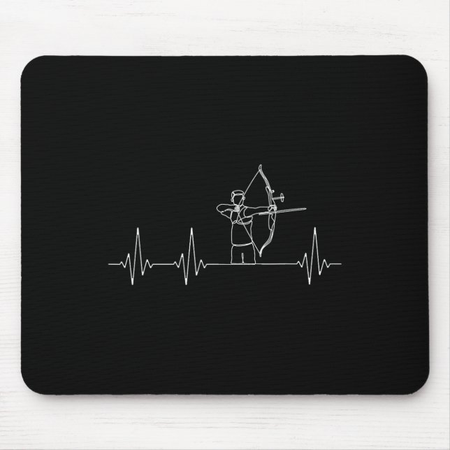 Bow Hunting Archer Funny Archery  Mouse Pad (Front)