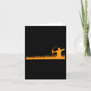 Bow Hunting Archer In Gr Archery Hunter Men Women Card