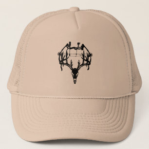 Bow Hunting Bow and Buck Rack Trucker Hat