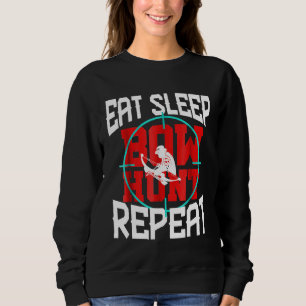 Bow Hunting Hunter Funny  Archery  Dad Husband Sweatshirt