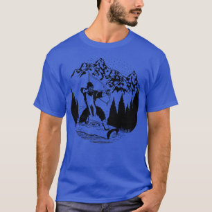 Bow Hunting Silhouette Mountains Gifts T-Shirt