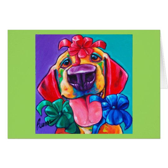 Bow Knows Holiday Card by Ron Burns