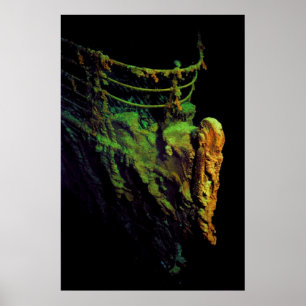 Bow of the Titanic as Seen From MIR I Submersible Poster