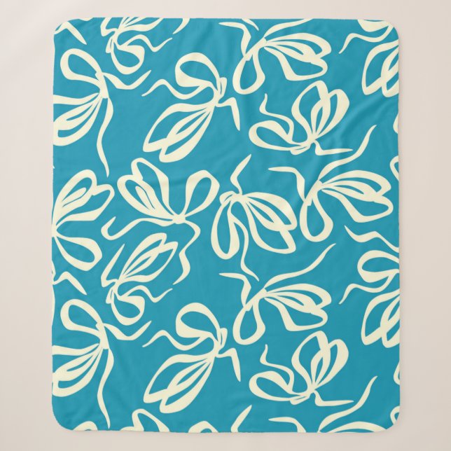 Bow pattern, Seamless texture. For fashion prints  Sherpa Blanket (Front)