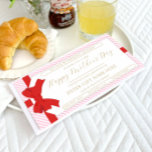 Bow Pink Stripe Mother's Day Gift Voucher Card<br><div class="desc">This Mother's Day gift voucher design features a bow gift tag design. All of the text is fully editable. For more advanced customization of this design,  simply select the "Customize It" button above.</div>