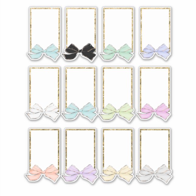 Bow Planner Stickers (Front)