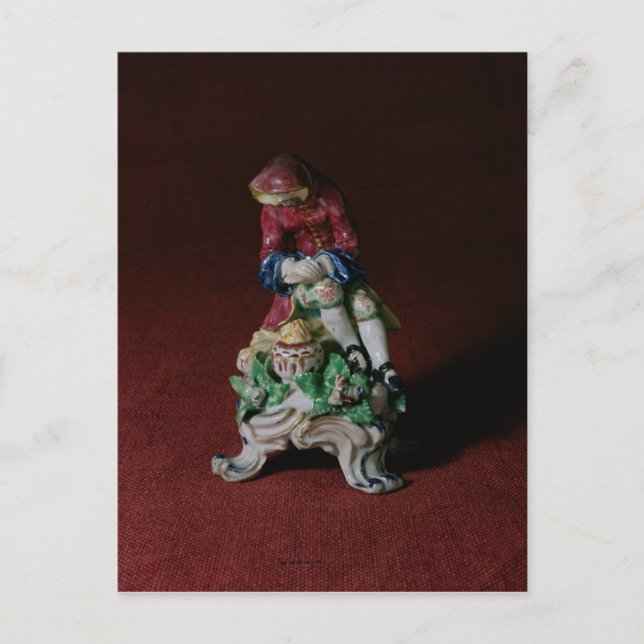 Bow porcelain figure of Winter, c.1760-63 Postcard (Front)