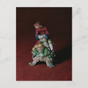 Bow porcelain figure of Winter, c.1760-63 Postcard