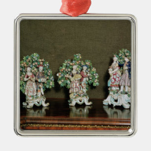 Bow porcelain figures, 1761 metal ornament
