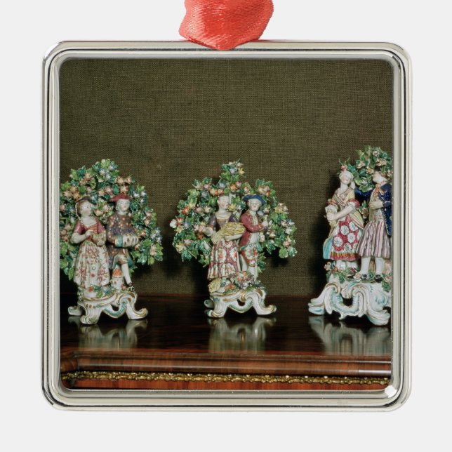 Bow porcelain figures, 1761 metal ornament (Front)