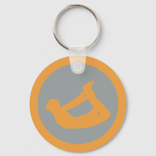 Bow Pose Yoga Keychain